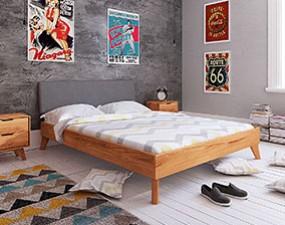 Posteľ GREG s čalúneným čelom