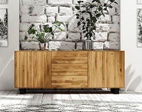 Nízka široká komoda Steel