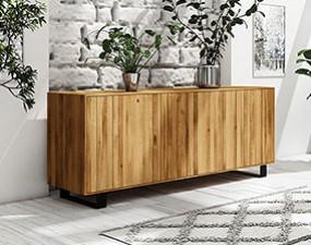 Nízka široká komoda Steel