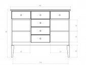 Komoda ODYS široká