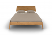 Posteľ TWIG s dreveným čelom