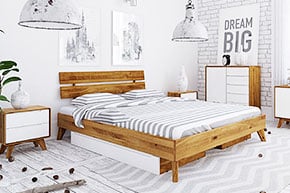 BIANCO - Kolekcja mebli do sypialni z drewna litego