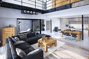 CUBIC - kolekcia nábytku z masívneho dreva do obývačky